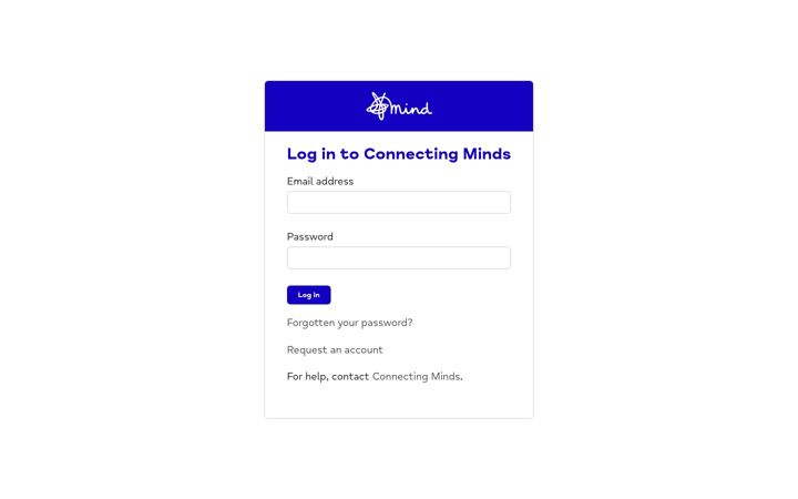 Screenshot von connectingminds.org.uk