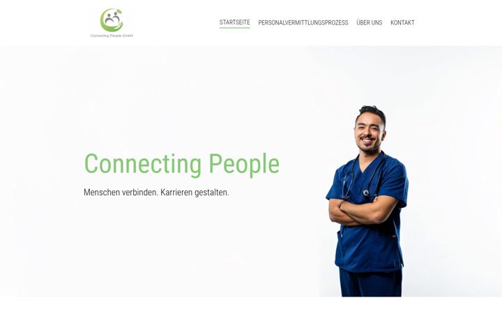 Screenshot of connectingpeople-gmbh.de