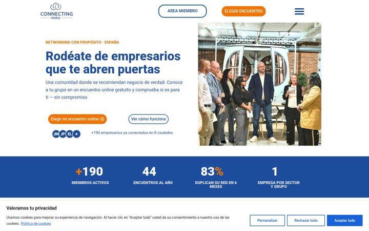 Screenshot of connectingpeople.es