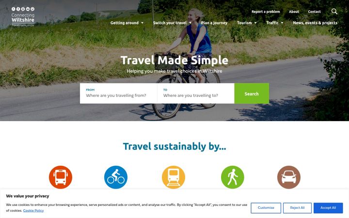 Screenshot von connectingwiltshire.co.uk