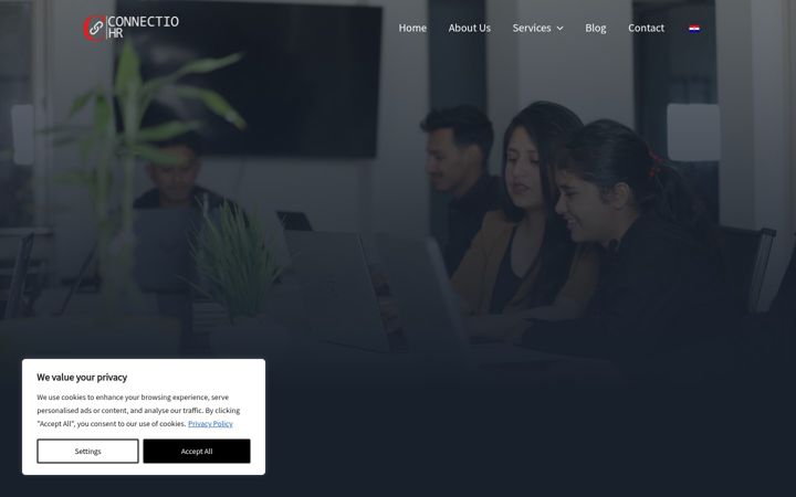 Screenshot van connectio.hr