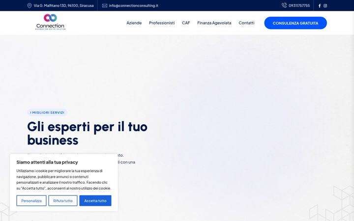 Екранна снимка на connectionconsulting.it