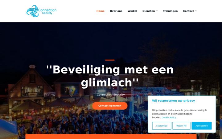 Screenshot of connectionsecurity.nl