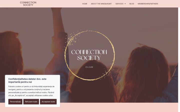Screenshot of connectionsociety.ro