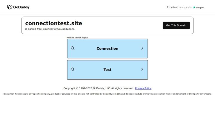 Screenshot of connectiontest.site