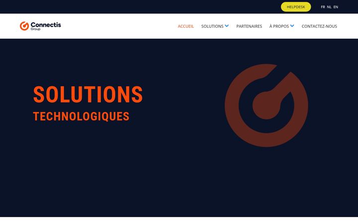 Screenshot of connectisgroup.be