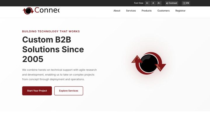 Screenshot of connectit.gr