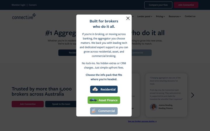 Screenshot of connective.com.au