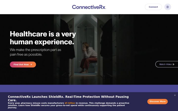 Screenshot του connectiverx.com