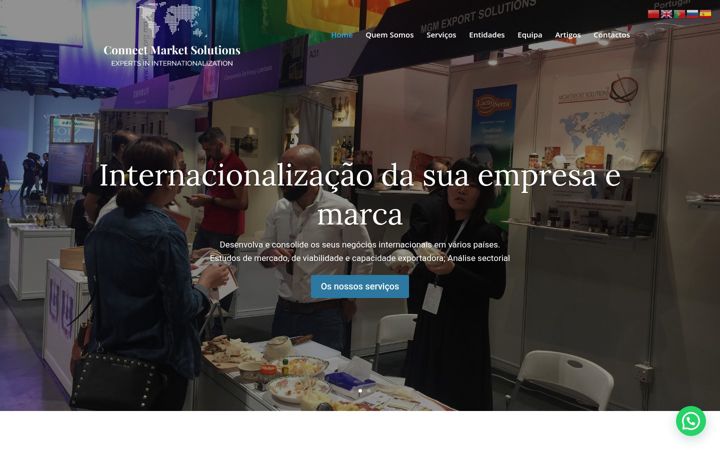 Screenshot of connectmarketsolutions.com