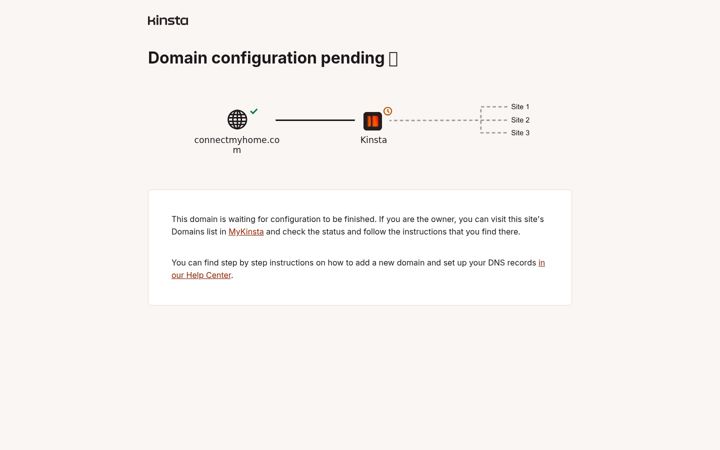 Screenshot of connectmyhome.com