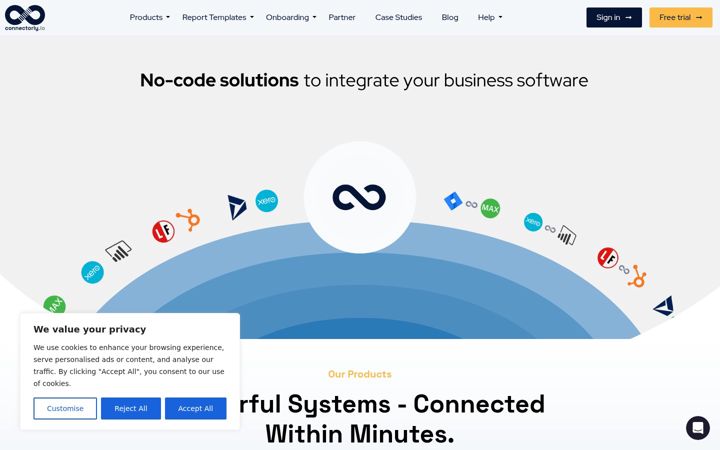 Screenshot of connectorly.io