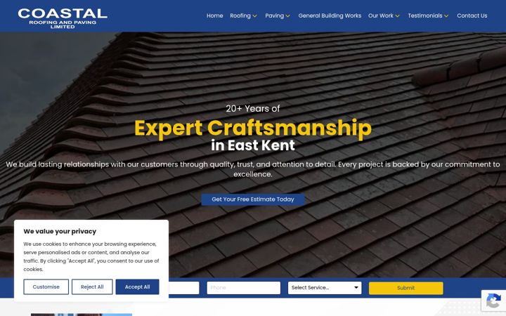 Screenshot of connectpavingandbuilding.co.uk