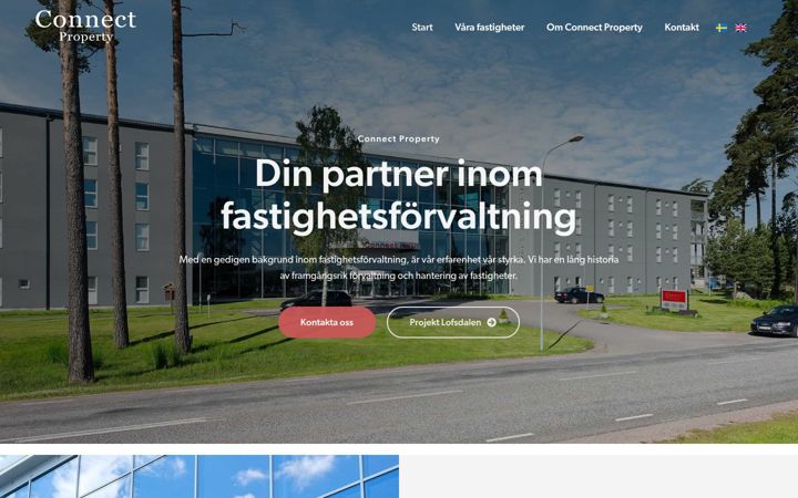 Screenshot of connectproperty.se