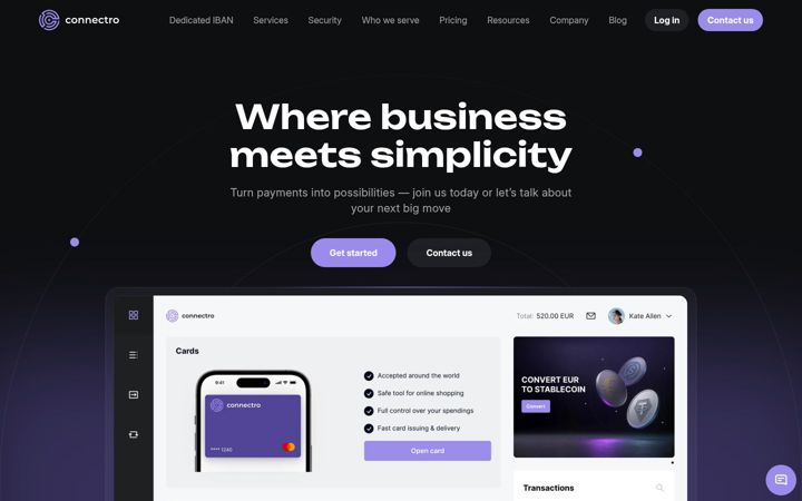 Screenshot of connectro.io