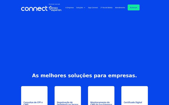 Captură de ecran a connectsa.com.br