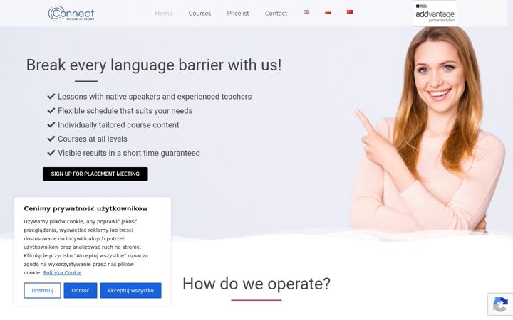 Screenshot of connectschool.pl