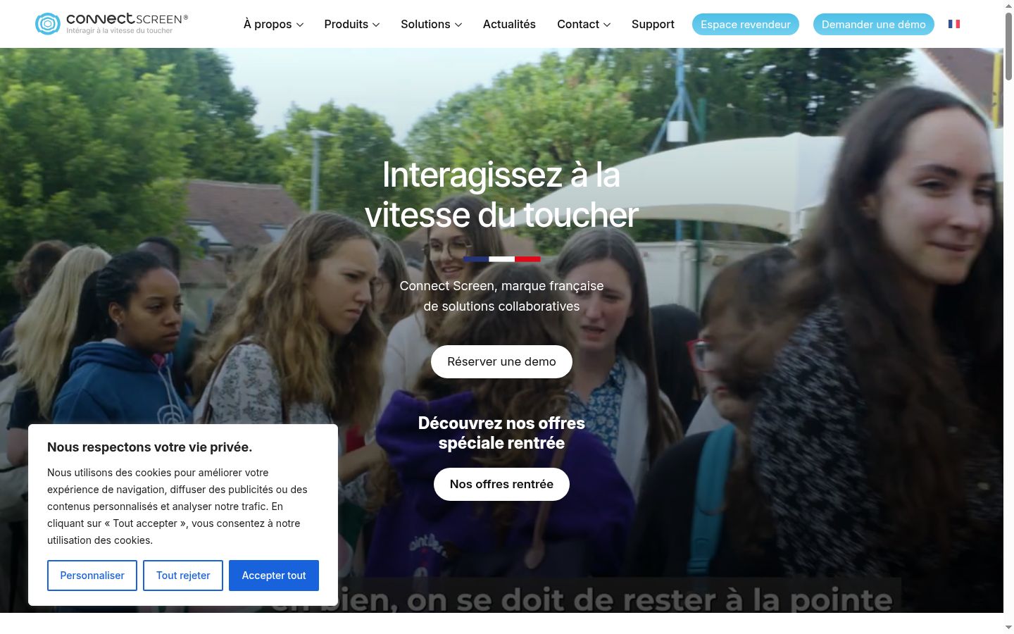 Screenshot van de toestemmingsbanner zoals getoond vóór enige interactie