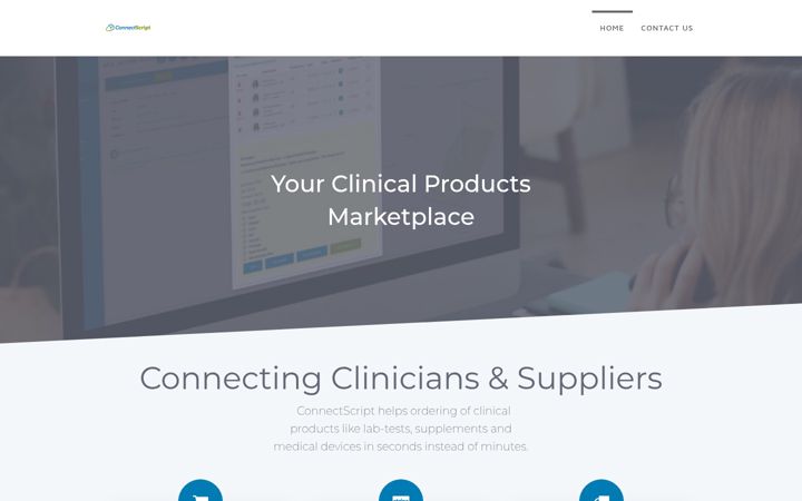 Screenshot of connectscript.io