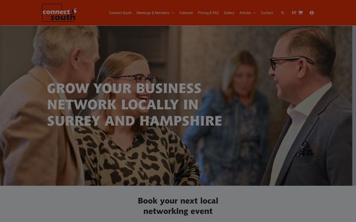 Screenshot of connectsouth.uk