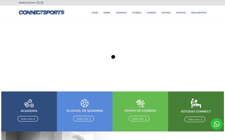Captură de ecran a connectsports.com.br