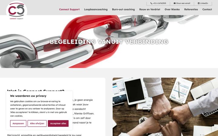 Screenshot of connectsupport.nl