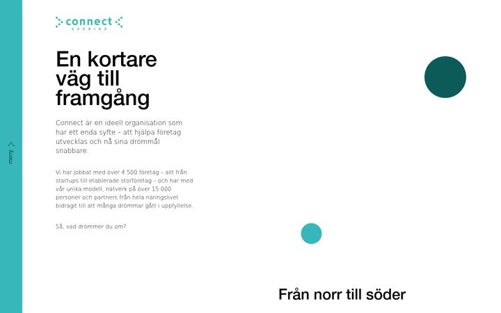 Screenshot of connectsverige.se