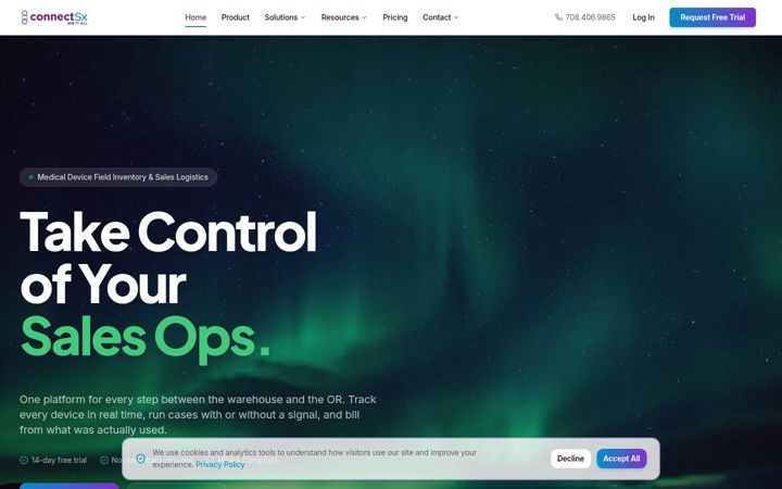 Screenshot of connectsx.com