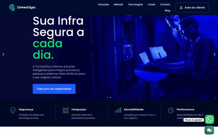 Captură de ecran a connectsync.com.br