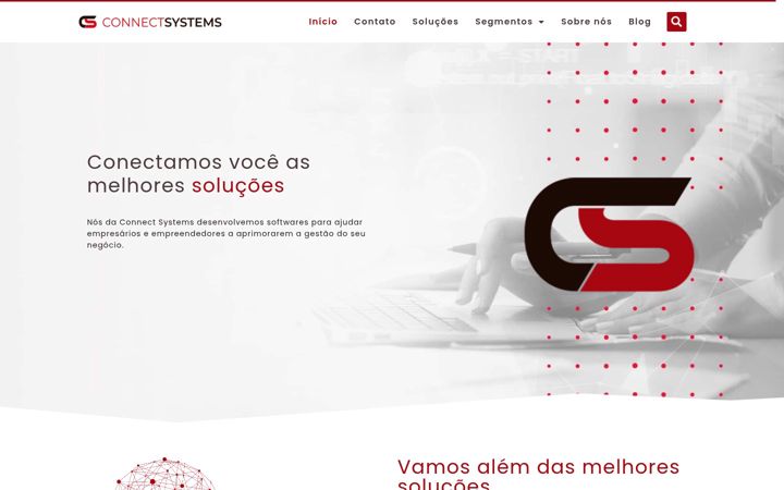 Captură de ecran a connectsystems.com.br