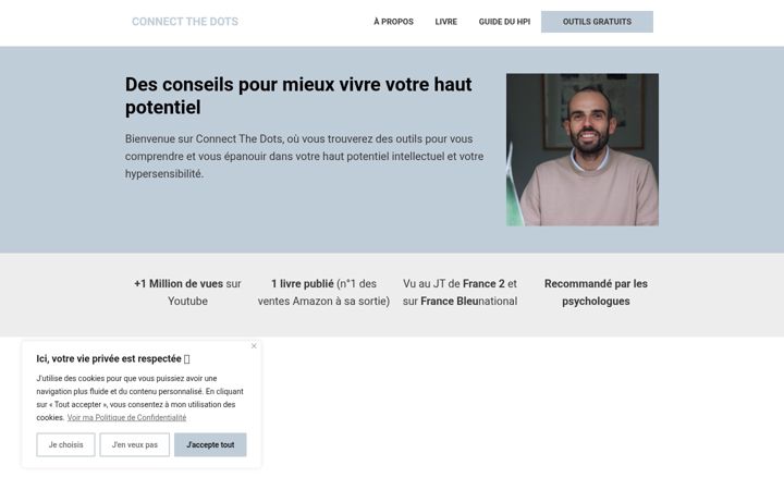 Zrzut ekranu connectthedots.fr