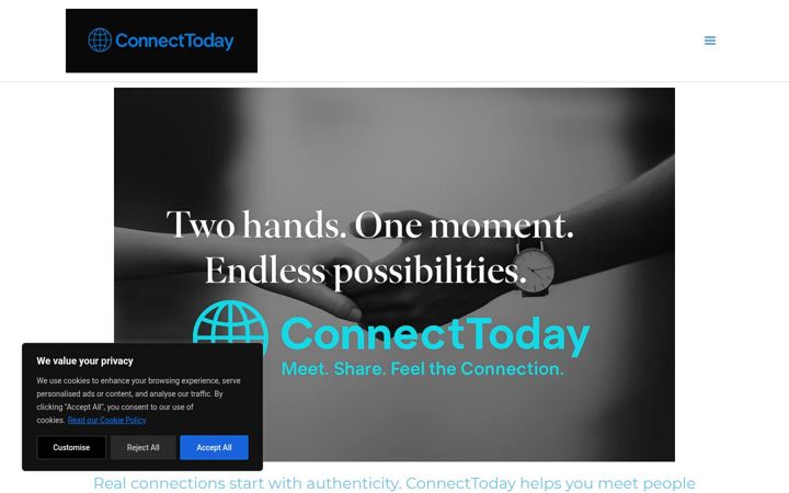 Screenshot of connecttodayapp.com