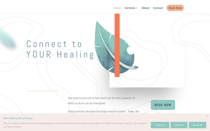 Screenshot of connecttoyourhealing.com