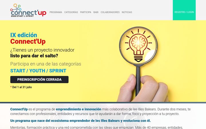 Screenshot of connectup.es