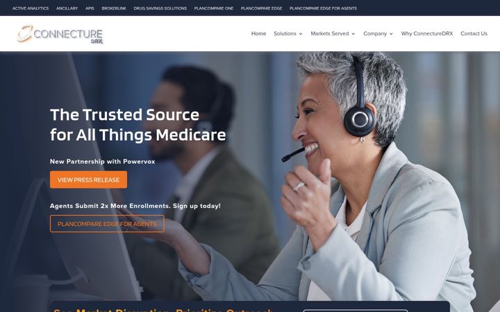 Screenshot of connecture.com
