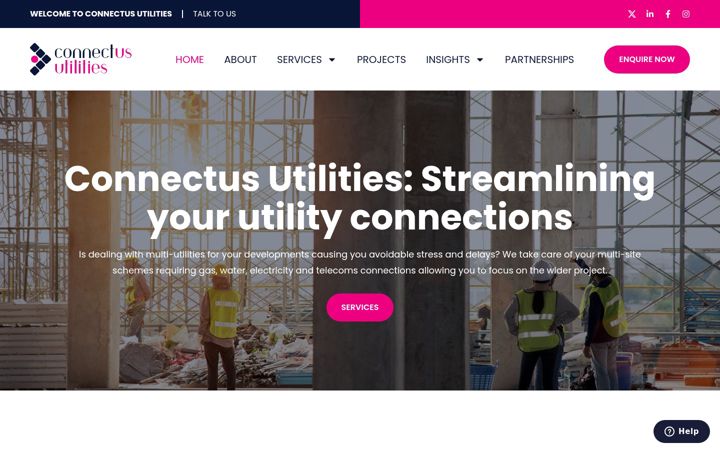 Screenshot of connectus-utilities.co.uk