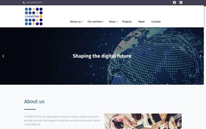 Screenshot of connectus.eu