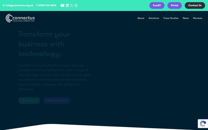 Screenshot of connectus.org.uk