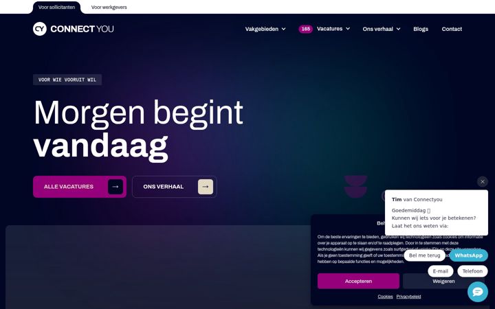 Screenshot of connectyou.nl