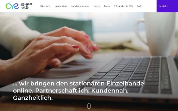 Screenshot of connectyourstore.com