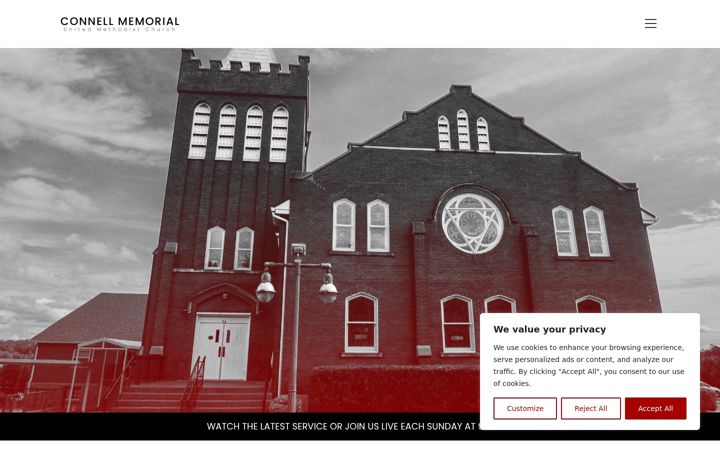 Screenshot di connellmemorialunitedmethodist.org