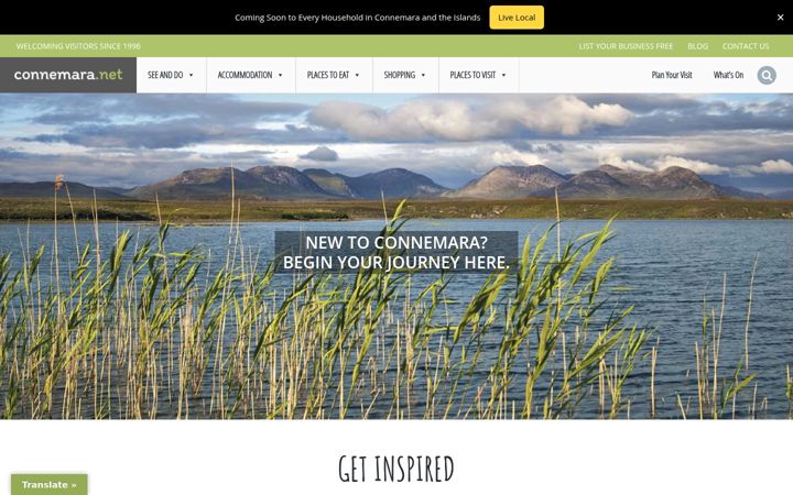 Screenshot of connemara.net