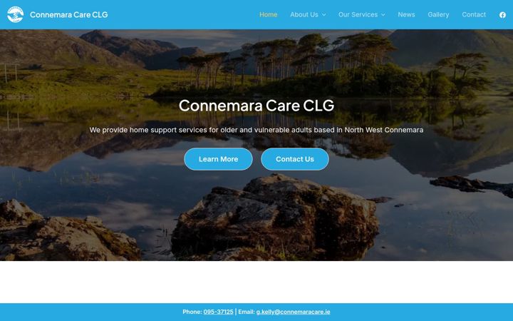 Zrzut ekranu connemaracare.ie