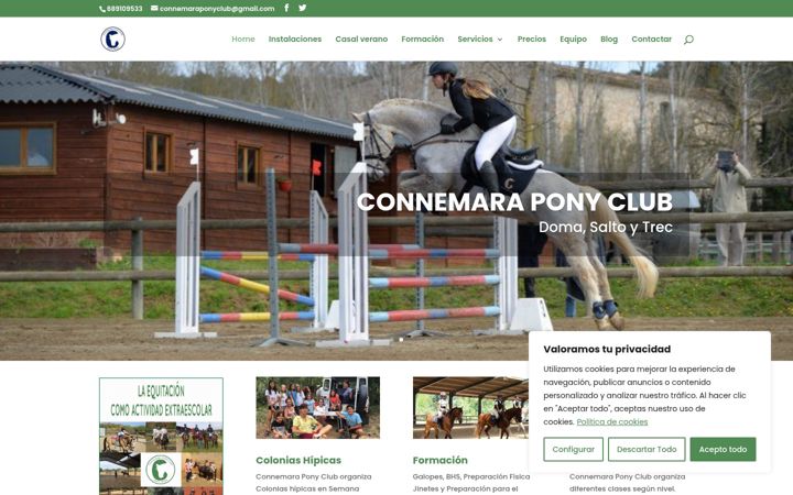 Screenshot of connemaraponyclub.com