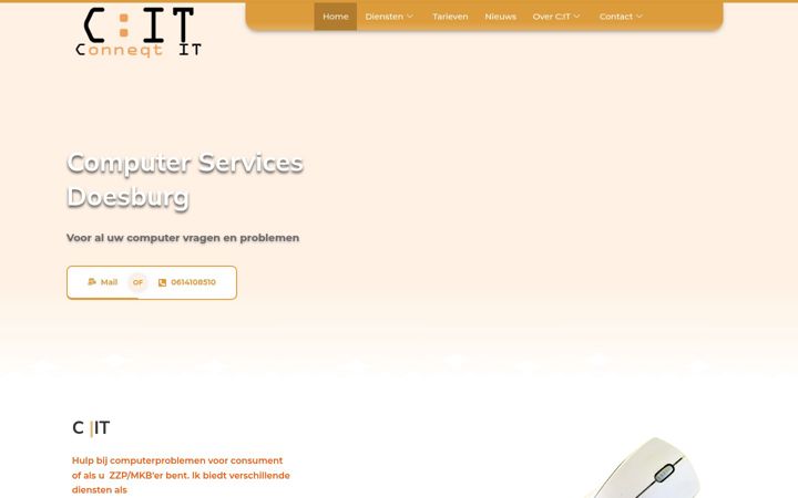 Screenshot of conneqt-it.nl