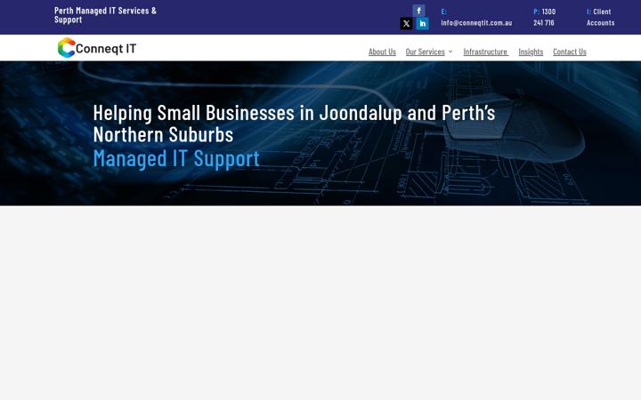 Snimka zaslona za conneqtit.com.au