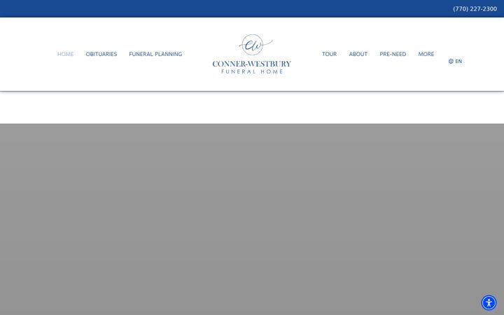 Screenshot of conner-westburyfuneralhome.com