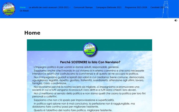 Ekrānuzņēmums no connerviano.it