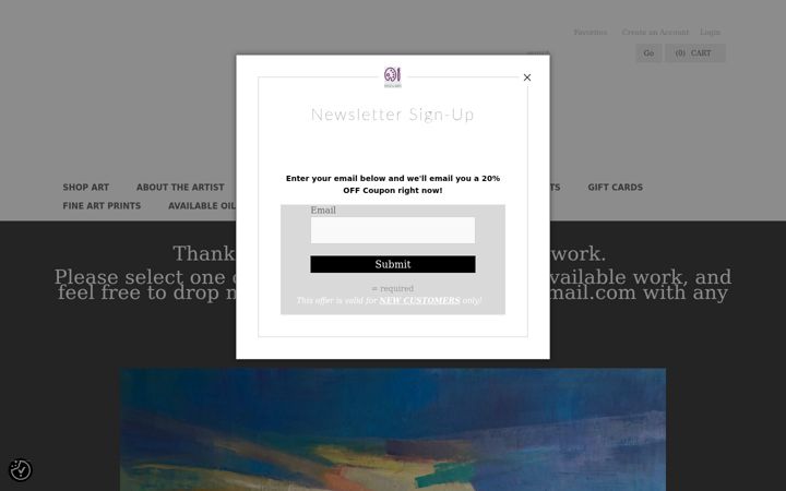 Screenshot of conneryboydgallery.com