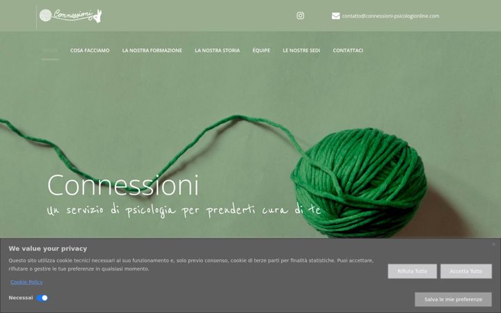 Screenshot of connessioni-psicologionline.com